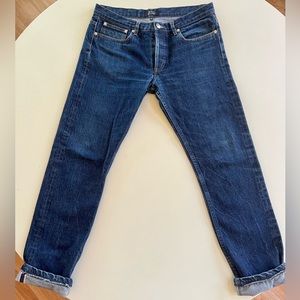 APC selvedge denim jeans